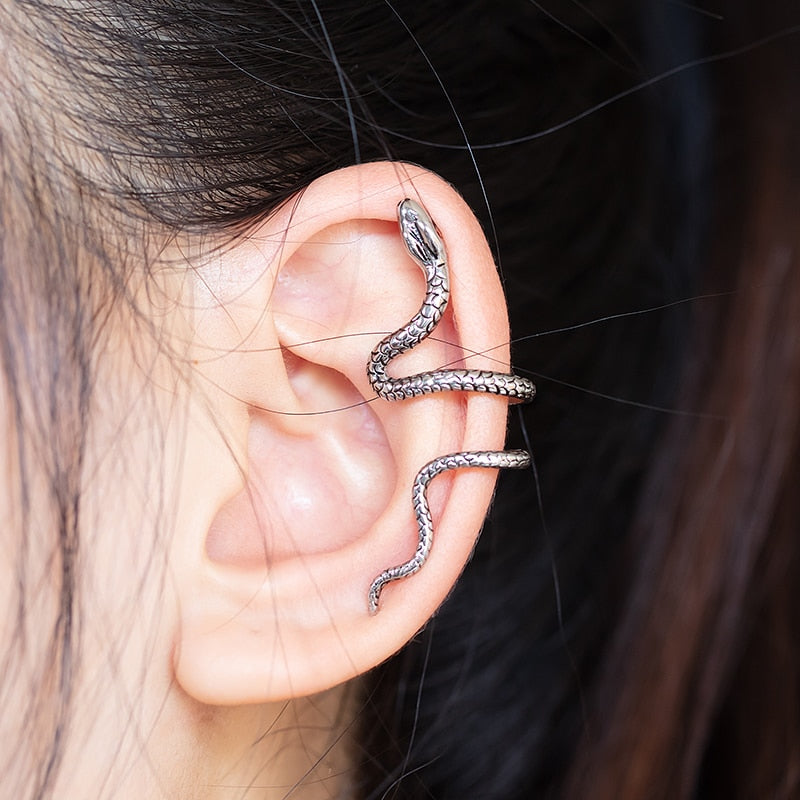 Melodieux Snake Clip On Earring