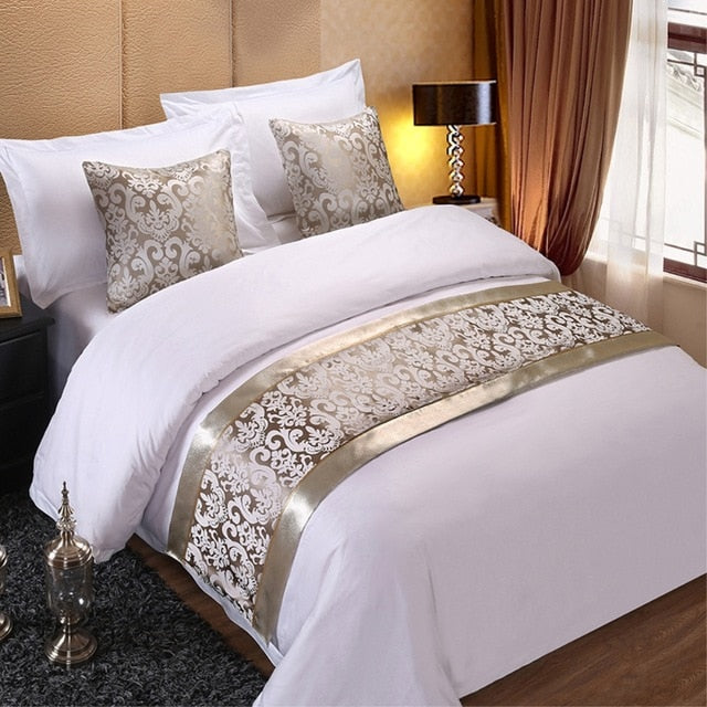 Golden Bed Runner Set