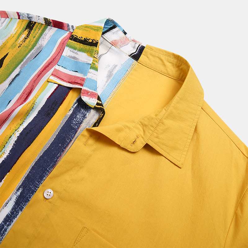 Half Hawaiian Camisa Style Shirt