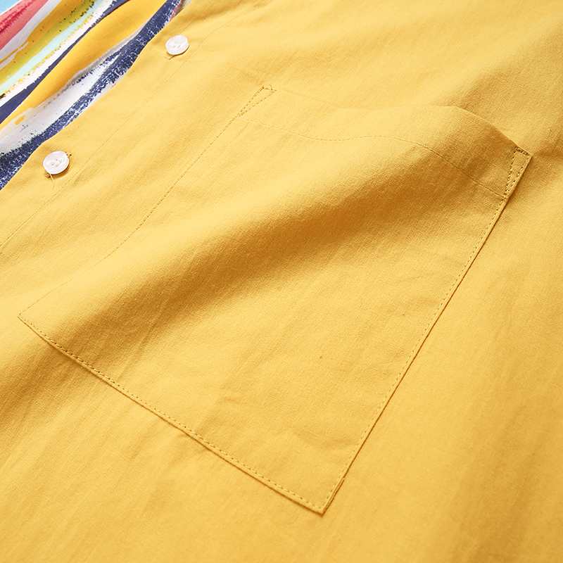 Half Hawaiian Camisa Style Shirt