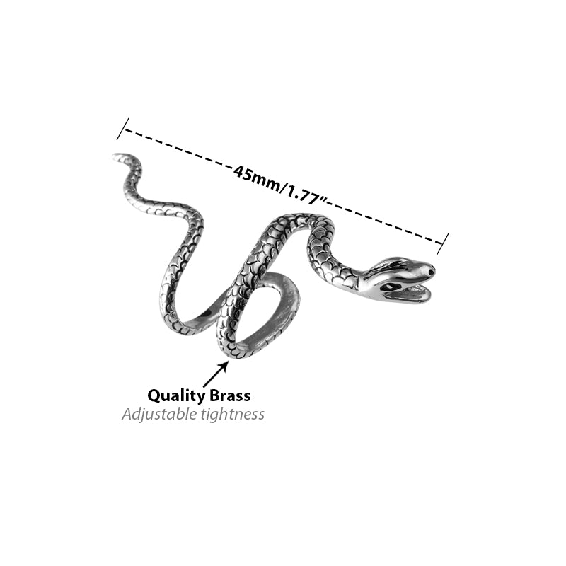 Melodieux Snake Clip On Earring