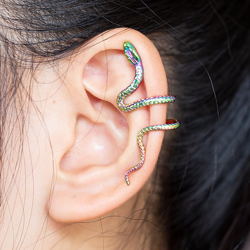 Melodieux Snake Clip On Earring