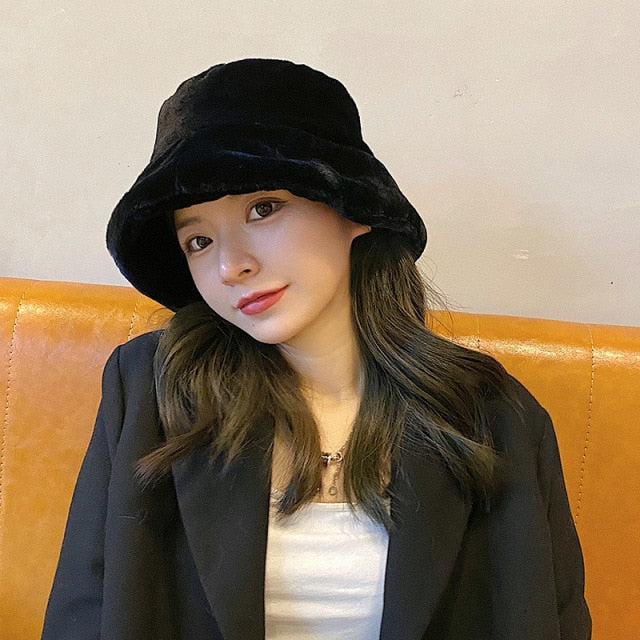 Velvet Cozy Bucket Hat
