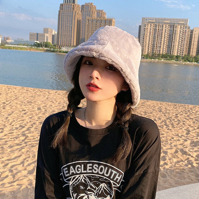 Velvet Cozy Bucket Hat