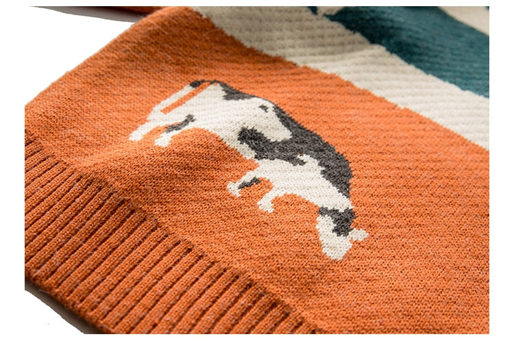Chilling Cow Pullover Sweater
