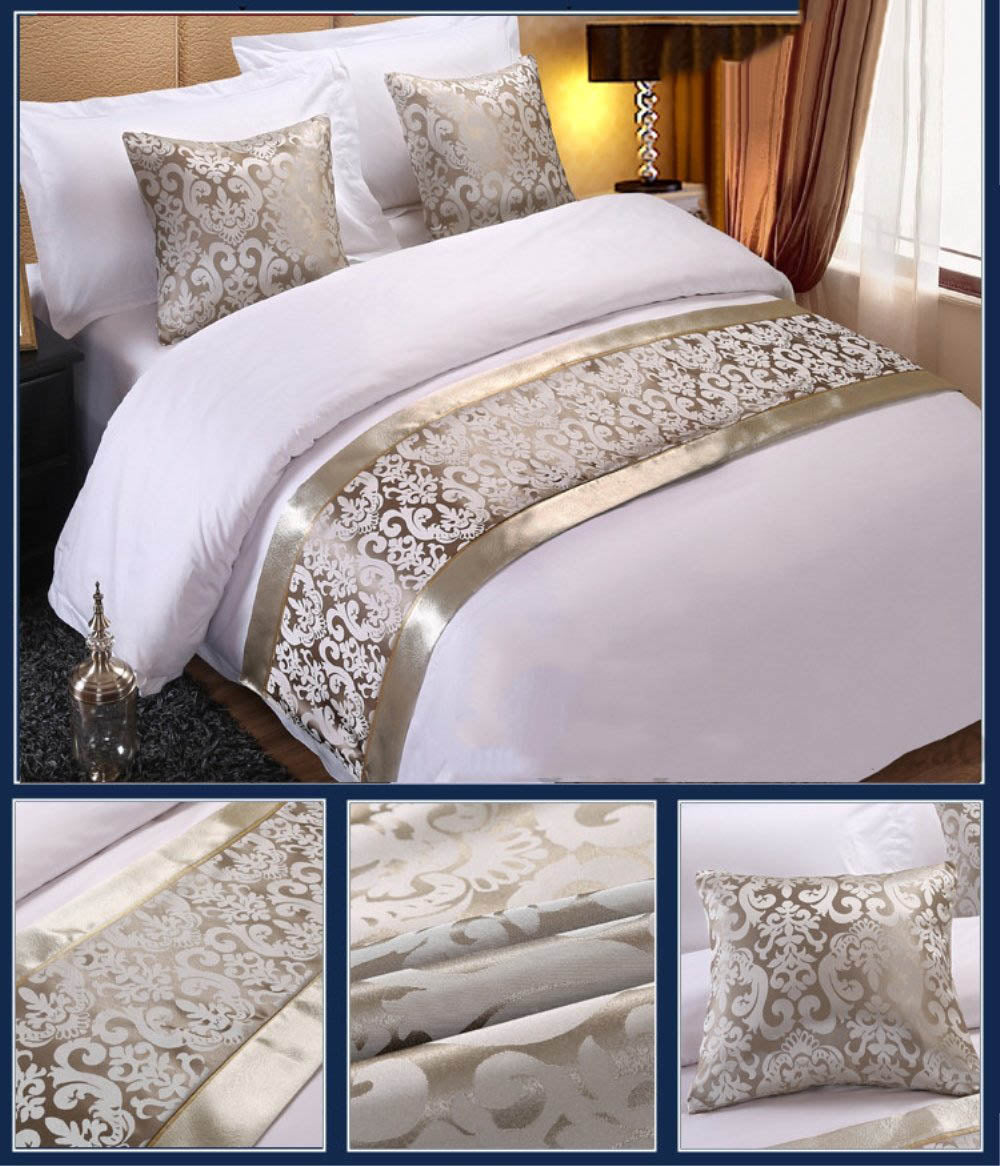 Golden Bed Runner Set