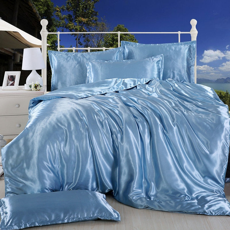 Zircon Pure Satin Silk Bedding Set