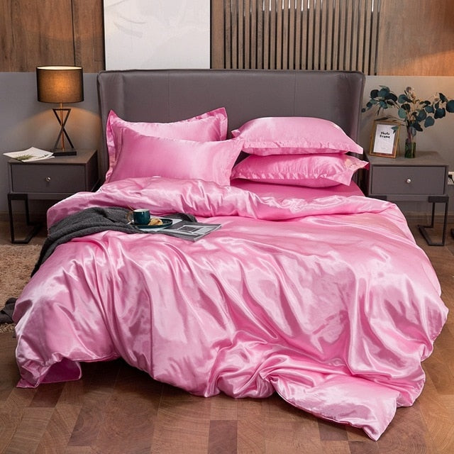 Zircon Pure Satin Silk Bedding Set