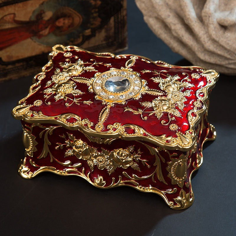European Retro Jewelry Box
