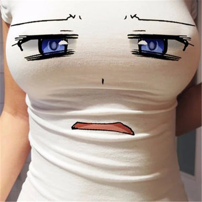 Anime Big Eyes Cartoon Women's T-Shirt