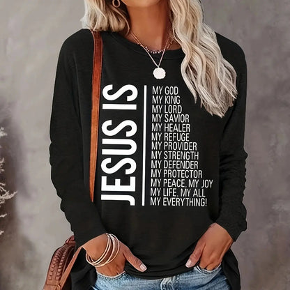 Jesus-Print Sweater