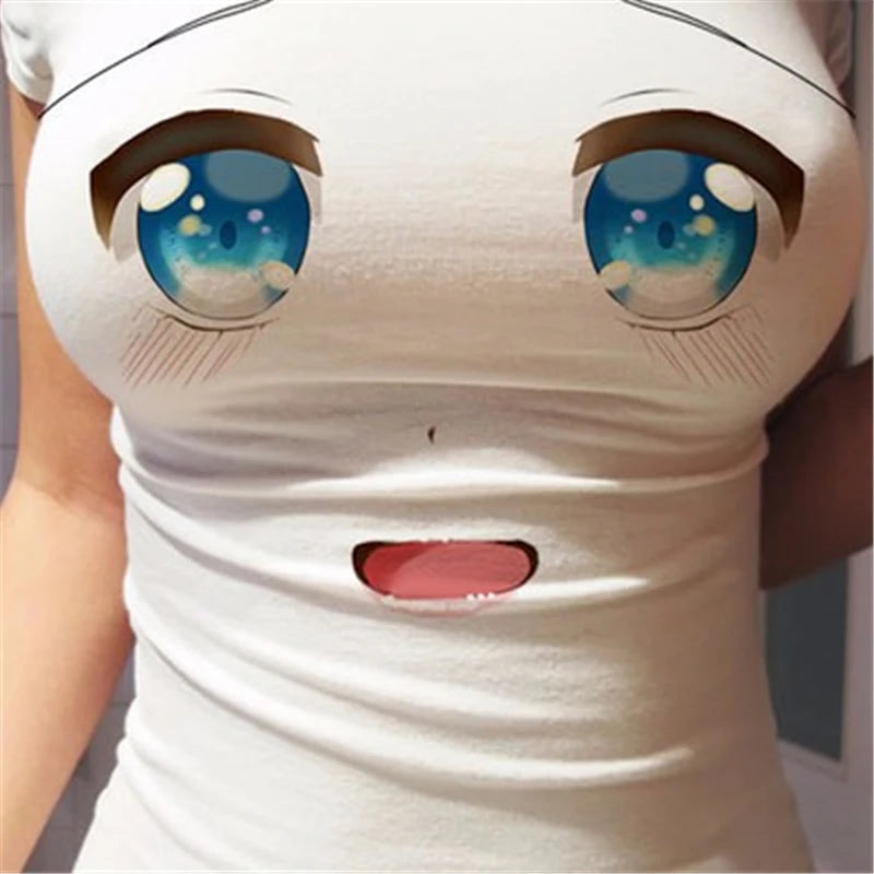 Anime Big Eyes Cartoon Women's T-Shirt