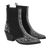 Black Silver Studs Ankle Boots