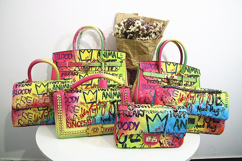 Direct Noble Luxe Graffiti Handbags