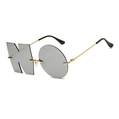 NO Rimless Sunglasses