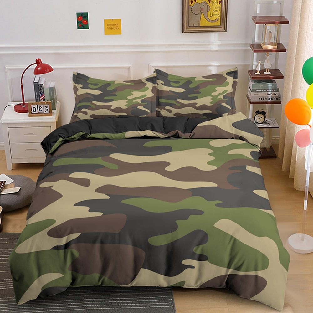 Camouflage Bedding Duvet Set