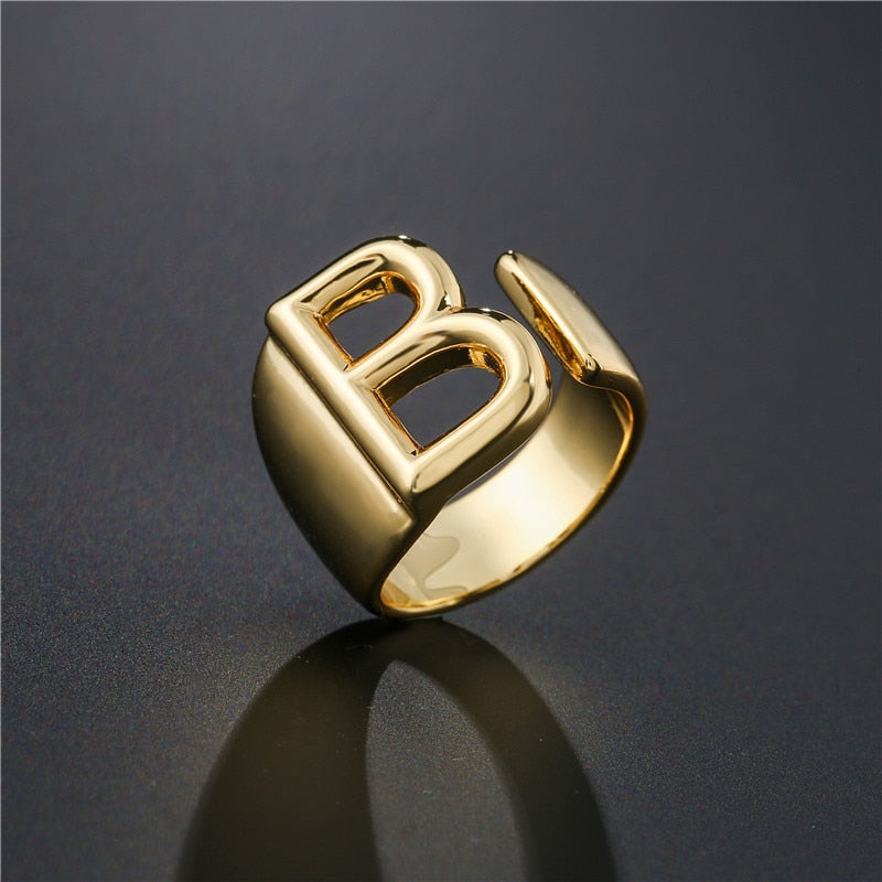 Direct Noble Custom Initial Letter Ring