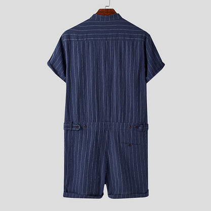 Giorgos Stripe Casual Romper